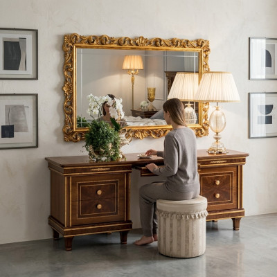 Coiffeuse Table Chambre Miroir Jeune Style antique Suite Bois