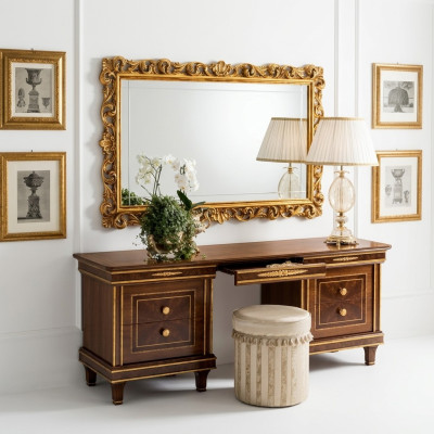 Coiffeuse Table Chambre Miroir Jeune Style antique Suite Bois