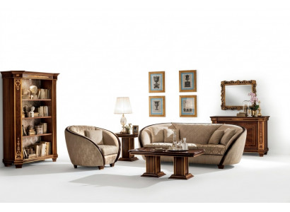 Sofa italien pour salon avec revêtement en tissu, ensemble de meubles complet 3+2+1 nouvel ensemble