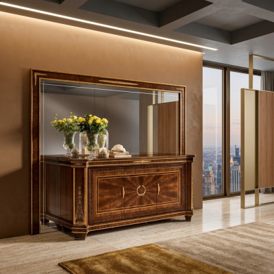 Buffet Commode Commodes Buffet mural + Miroir