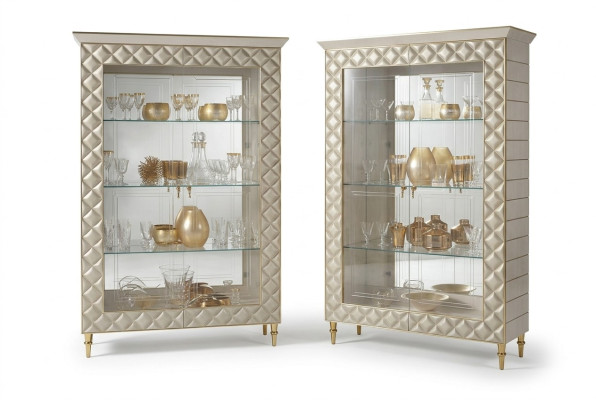 Vitrine Armoire Vitrée Armoire de Designer Mobilier de Décoration Rococo Baroque Art Nouveau
