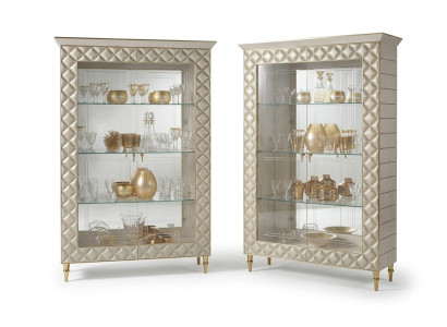 Vitrine Armoire Vitrée Armoire de Designer Mobilier de Décoration Rococo Baroque Art Nouveau