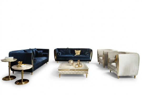 Classe de luxe 3+2 Ensemble de canapé italien Canapé neuf