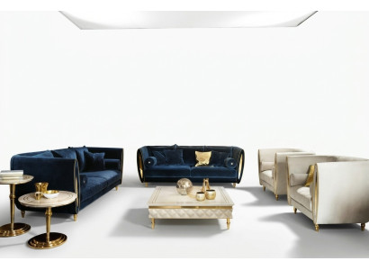 Ensemble de canapés Canapé 3 + 2 Salon Meubles de designer Classic