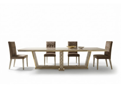 Table à manger 6 chaises Salle à manger Table Rococo Baroque Art Nouveau luxe royal
