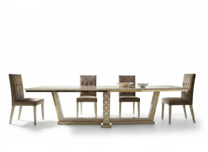 Table à manger + 8 chaises Table de salle à manger Rococo Baroque Art Nouveau luxe royal