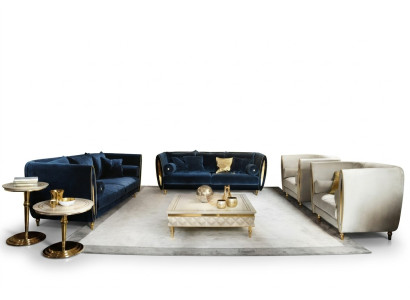 Ensemble de canapés Canapé 3 places (sans 2 + 1) Mobilier design Classique