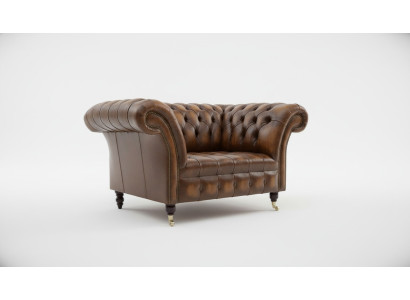 Chesterfield canapé en cuir 1 place canapé rembourré design luxe canapé neuf