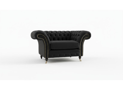 Fauteuil Chesterfield pour télé, canapé 1 place, tissu textile, canapés rembourrés #5