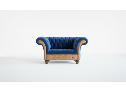 Chesterfield fauteuil en tissu rembourré 1 place canapés design luxe canapés en tissu