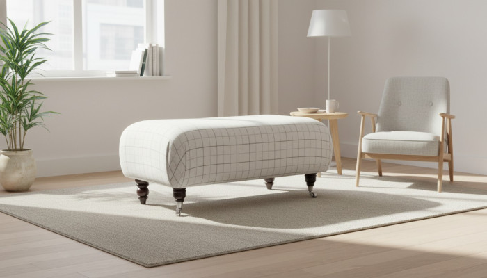 Chesterfield pouf ottoman tabouret classique repose-pieds fauteuil classique banc neuf
