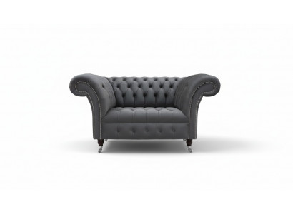 Canapé Chesterfield Design 1 place Sofa rembourrée Luxe Classique Tissu Canapés