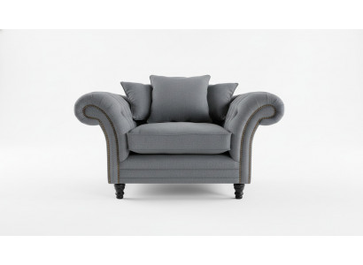 Fauteuil Chesterfield Design Canapé Coussin Luxe Textile Canapés 1 Place #110