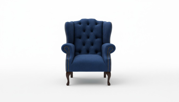 Chesterfield fauteuil à oreilles fauteuil 1 place canapé rembourré sofa relax télévision neuf #1