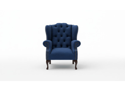 Chesterfield fauteuil à oreilles fauteuil 1 place canapé rembourré sofa relax télévision neuf #1
