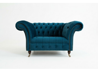 Fauteuil Chesterfield Canapé de télévision 1 place Sofa en textile Tissu Canapés Coussin 131