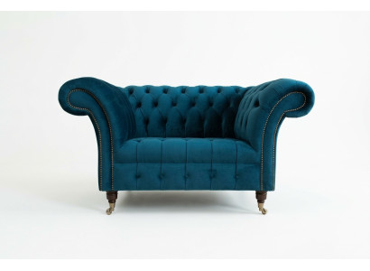 Fauteuil Chesterfield Canapé de télévision 1 place Sofa en textile Tissu Canapés Coussin 131