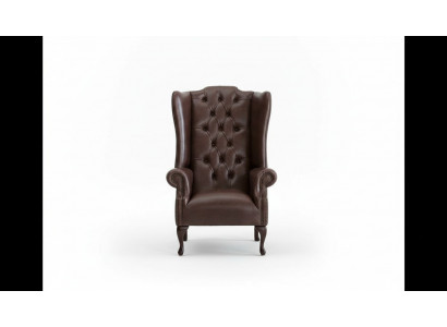 Chesterfield fauteuil à oreilles canapés tapissés fauteuil classique de classe premium #130