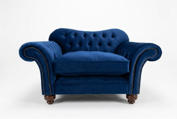 Fauteuil design Chesterfield canapé fauteuil rembourré luxe textile canapés 1 place #132
