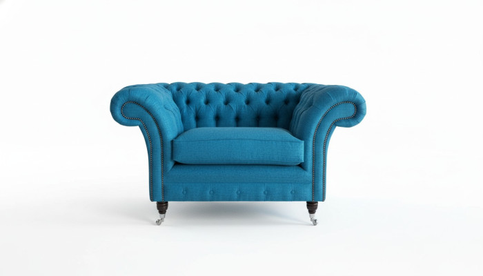 Canapé Design Chesterfield Fauteuil Sofa Tissu Coussin Canapés Sièges Fauteuil Oreilles