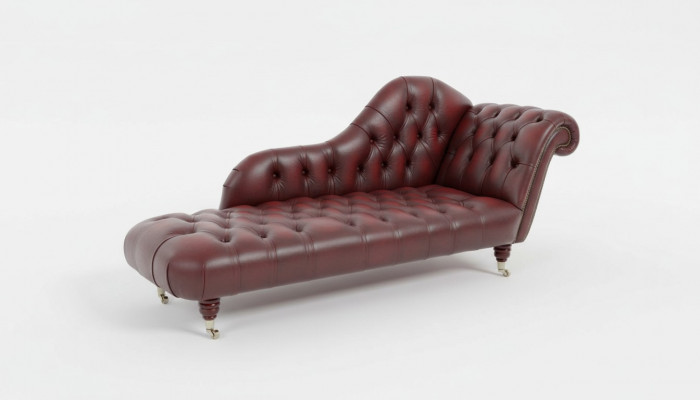 Canapé Club Chesterfield Sofa Lounger 2 places Tapisserie Longue Chaises Longues en Cuir