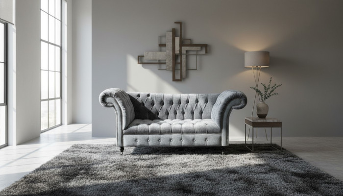 Conception Chesterfield Tissu Canapé Chaise Longue Rembourrage nouveaux Canapés Chaise Longues