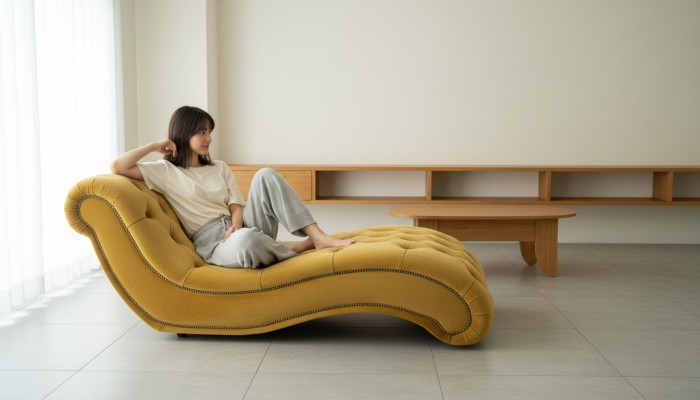 Chesterfield Chaise Longues Canapé Long Lounger Chaise Club Relax Loungers Cuir