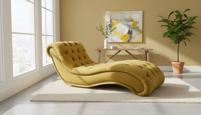 Chesterfield Chaise Longues Canapé Long Lounger Chaise Club Relax Loungers Cuir