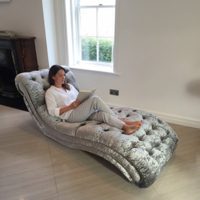 Canapé Chesterfield Chaise Longue Canapé Long Club Relax Décoratif Longues en Cuir