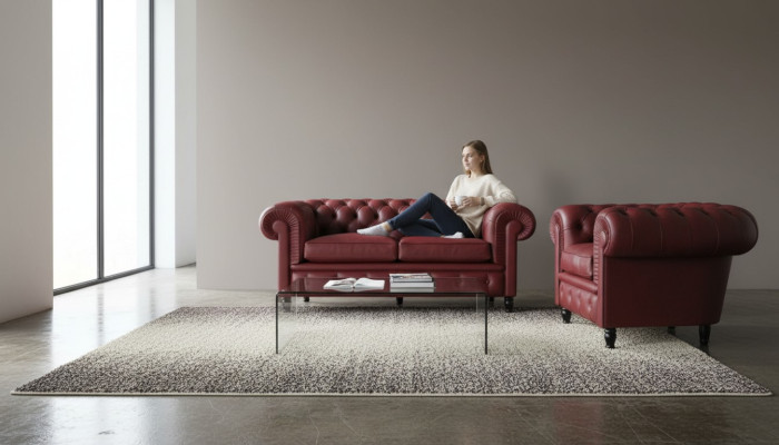 Chesterfield Sofa Upholstery 2+1 Seater Meubles Rembourrés Ensemble de canapés Canapés Sofas
