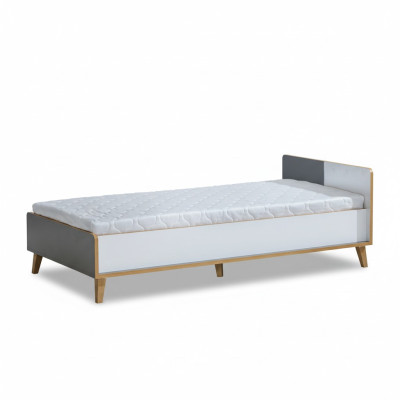 Cadre de lit pour chambre de jeunes, collection chambre d'enfant, lits en bois modernes, neuf.
