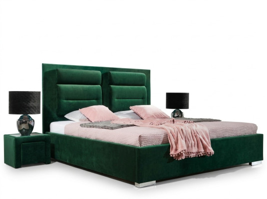 Lit de designer Chambre Lits Textile Cuir Hôtel de luxe Rembourrage Velours