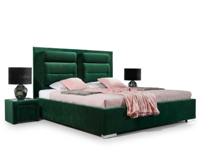 Lit de designer Chambre Lits Textile Cuir Hôtel de luxe Rembourrage Velours