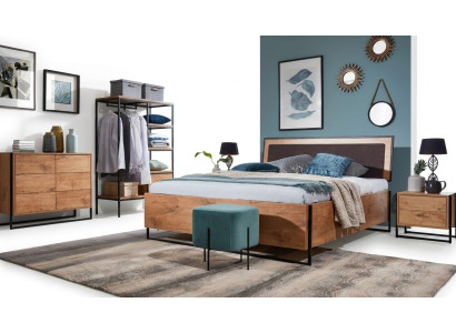 Lit de designer en bois Chambre à coucher Lits Textile Cuir Hôtel de luxe Rembourrage