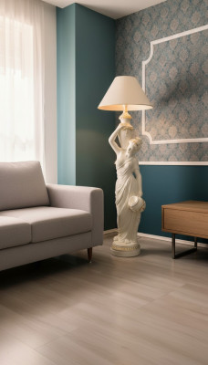 Lampe sur pied de salon Lampe debout Luminaire Design XXL Lampe Figure Sculpture nouvelle