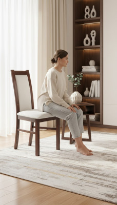 Chaise en bois massif Chaise décorative en bois Chaise salle à manger DESIGNER Chair Chaises modernes