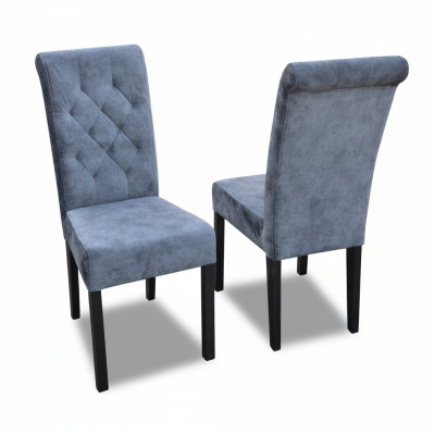 6x Ensemble de chaises de salle à manger en cuir Chesterfield Seat Upholstery Suite K11