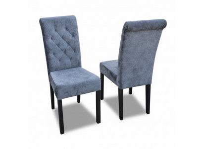 6x Ensemble de chaises de salle à manger en cuir Chesterfield Seat Upholstery Suite K11