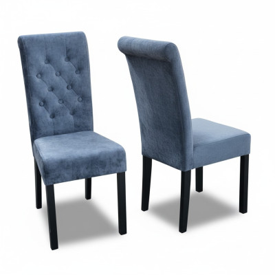 exclusive x8 Blue e Chesterfield Seater Designer Chair Group Textile Armchair  exclusive x8 Chaise de designer Chesterfield bleue en groupe de sièges textile