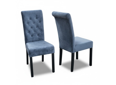 exclusive x8 Blue e Chesterfield Seater Designer Chair Group Textile Armchair  exclusive x8 Chaise de designer Chesterfield bleue en groupe de sièges textile