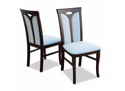Ensemble de 4 chaises Chesterfield en cuir pour salle à manger