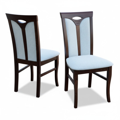 Ensemble de 6 chaises avec revêtement de siège en cuir pour salle à manger