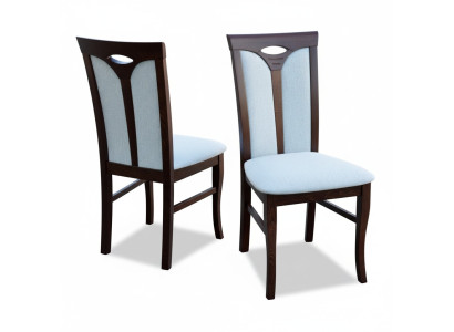 Ensemble de 6 chaises avec revêtement de siège en cuir pour salle à manger