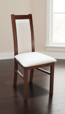 Ensemble de 6 chaises avec revêtement en cuir pour salle à manger