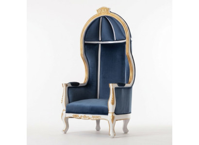 Trône Fauteuil Royal Rembourrage Chesterfield Velours 1 Place Chaises de Style Antique