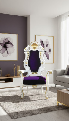 Trône Fauteuil Royal Rembourré Chesterfield Velours 1 Place Chaises de Style Antique