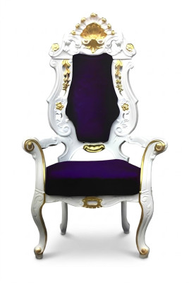 Trône Fauteuil Royal Rembourré Chesterfield Velours 1 Place Chaises de Style Antique
