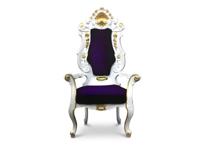 Trône Fauteuil Royal Rembourré Chesterfield Velours 1 Place Chaises de Style Antique