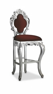 Tabouret de bar Tabouret Royal Rembourrage Chesterfield Velours 1 Place Chaise de Style Antique