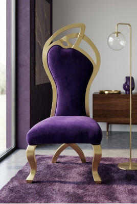 Trône chaises Fauteuil Royal Velours Chesterfield 1 place Style antique